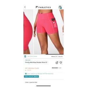 Trinity mid-rise pocket short 5”